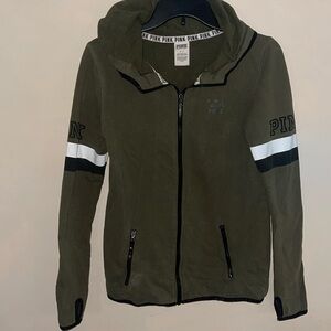 PINK zip up sweat shirt